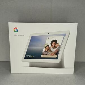Google Nest Hub Max 10" Smart Speaker Display - Chalk Pre-Owned